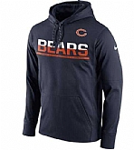 Men's Chicago Bears Nike Sideline Circuit Pullover Performance Hoodie - Navy FengYun,baseball caps,new era cap wholesale,wholesale hats